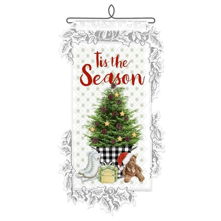 HERITAGE LACE Tis the Season Home Wall Hanging PatternWhite WH68W-1196